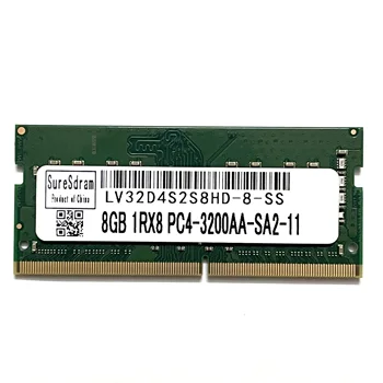 SureSdram DDR4 8 GB, 3200 Mhz Оперативна памет sodimm памет DDR4 8 GB 1RX8 PC4-3200AA-SA2-11 за лаптоп LV32D4S2S8HD-8