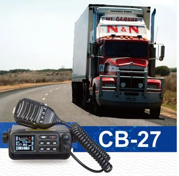 CB 27 Mhz Радио 26,965-27,405 Mhz 8 Канала LCD дисплей CB-27 Автомобилна радиостанция за камион 12/24 В Изходна мощност 4 W FM/AM Двойни часовници