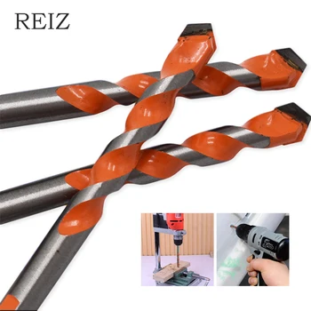 Комплекти за тренировки REIZ с дърворезба 3-12 мм, спирала винтоверти, Електрически Ударни Пневматични Пробивни Инструменти, Бижута, инструменти Металлообрабатывающие