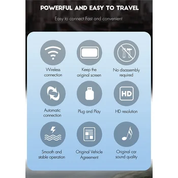 Система на Android за безжичен конзоли Carplay Apple Безжична огледало на екрана Carplay MLink Carplay Ai Box Умен адаптер за кола
