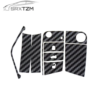 SRXTZM автоматичен ключ от въглеродни влакна, защита от надраскване, калъф, лента, стикер за стайлинг на автомобили, стикер за Volkswagen Golf 7 A7 2014-16