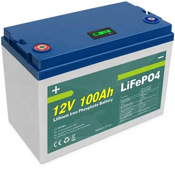 Най-популярни в САЩ и Европа бестселър, оловно-кисели замяна, Слънчева RV Морска литиево-йонна батерия 12V 100Ah LiFePO4