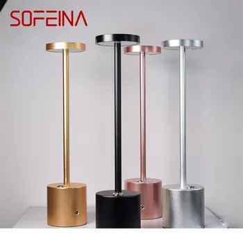 SOFEINA Nordic Модерна Настолна лампа Акумулаторна преносими led нощна лампа за дома спални