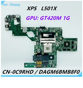 CN-0C9RHD 0C9RHD DAGM6BMB8F0 Основна такса За Dell XPS 15 L501X дънна Платка на лаптоп HM57 DDR3 GT420M 1G С дискретна графика