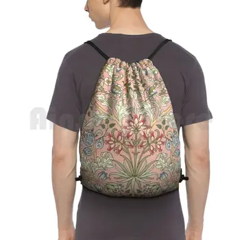 Дизайнерски раница William Morris, чанти съвсем малък, спортна Чанта, водоустойчива раница William Morris с шарките на Морис, реколта цветя