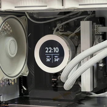 Компютърен контрол на температурата с 9-контактната карта за разширение, 2,1-инчов през цялата дисплей за PC, допълнителен екран USB за водно охлаждане/КОМПЮТЪР/процесор
