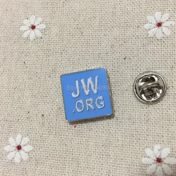 100шт Изработени по поръчка възглавница за ревери и брошки Мека емайл эпоксидными иконите-игли Сребрист цвят Одежди JW.ORG