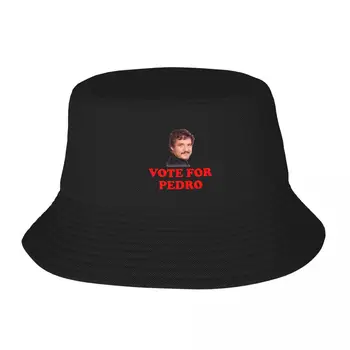 Гласувайте за Pedro Pascal Боб, шапки за момичета, пътна шапка на актьора, солнцезащитная шапка Harajuku, упаковываемая за спорт на открито, рибарска шапка, Директна доставка