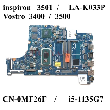 LA-K033P i5-1135G7 За dell Inspiron 15 3501 Vostro 3400 3500 дънна Платка на лаптоп CN-0101PC 101PC дънната Платка