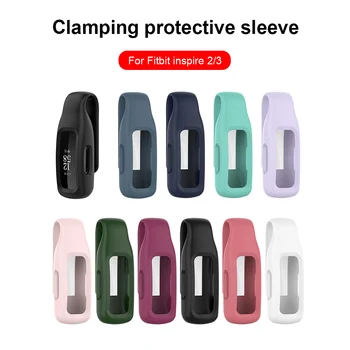За Fitbit Inspire 2/Inspire 3/Ace 3 Скоба за Часа Защитен Притежателя Силиконов Защитен Калъф за Носене За Кожата Интелигентни Аксесоари