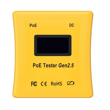 Тестер UPOE 802.3 af/at Измерва напрежение, мощност, действителната консумация на енергия Led тестер POE, дисплей детектор без батерии