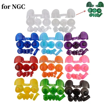 Полупрозрачни цветни аналогови шапки на бутоните-с джойстик Бутона Y X A B Z Шапки с джойстик-с джойстик за Gamecube контролер за NGC