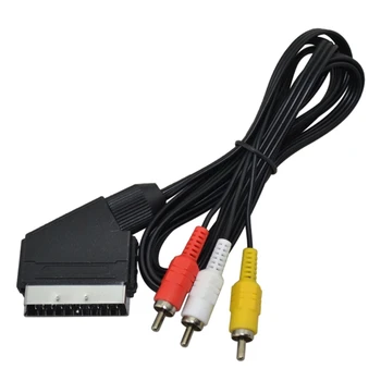 1.8 m AV SCART Аудио-Видео кабел за TV-изход за NES ЗА NES RGB SCART КАБЕЛ с щепсел Напълно Нов RCA Видео-Кабела за NES за ФК