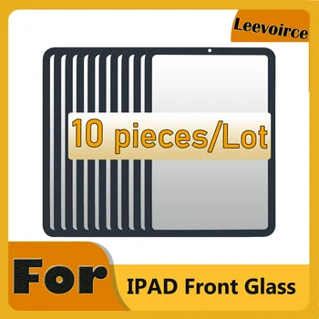 10 броя Преден Външен стъкло на екрана + ЗЗД За iPad 6 Pro 10,5 Air 3 10,2 10,9 11 mini 4 mini 5 6 12,9 Ремонт на покрива панели (БЕЗ допир)