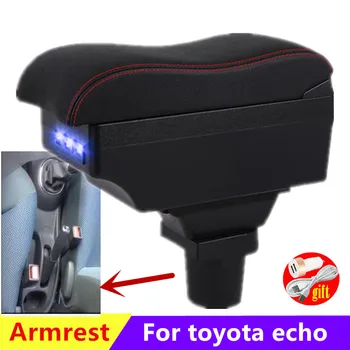 Авто подлакътник за Toyota echo, toyota, за оръжие, за Toyota echo, централна кутия за съхранение, дооснащение салон авто аксесоари с USB