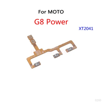 50 бр./лот за Motorola MOTO G8 Power XT2041 Бутон за включване/изключване на звука Бутон за включване/изключване на звука Гъвкав кабел