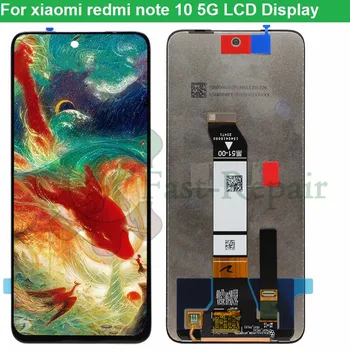 100% Тествани Оригинален LCD дисплей За Xiaomi Redmi Note 10 5G сензорен Дисплей и Цифров Преобразувател в Събирането за redmi note 10 5g Lcd