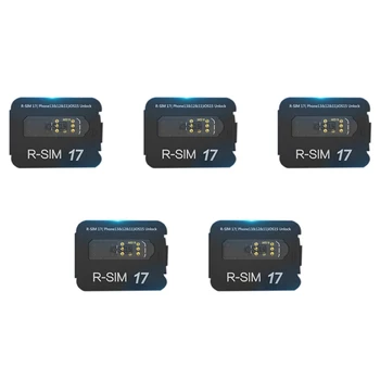 5X Стикер за Отключване на карта с голям капацитет R-SIM17 за 13PRO, 13, 13Mini, 12, 11, Xs Max, XS, XR, X, 8, 7