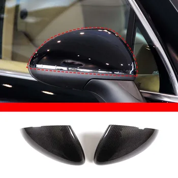 За Porsche Cayenne 958 2011 2012 2013 2014 от настоящето въглеродни Влакна, тампон на автомобилно огледало, стикер, автомобилни аксесоари