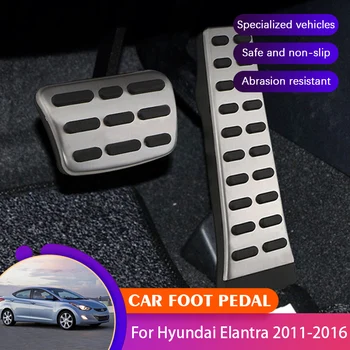 Автомобилни Педали, Седалка За Hyundai Elantra Avante i35 Elantra 2011 ~ 2016 Автомобилни Педалите Съединител Тампон Авто Аксесоари Без Пробиване