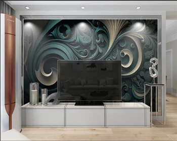 beibehang Индивидуални топ абстрактни тапети тъмен цвят за спалня, хол, декоративна живопис papel de parede 3d тапети