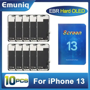 10 бр. EBR твърд OLED-дисплей за iPhone 13, сензорен цифров преобразувател в събирането, подмяна на екрана