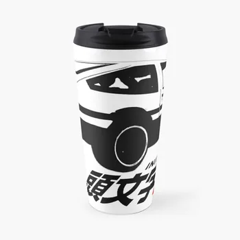 пътна кафеена чаша с логото на initial D, Големи Чаши за кафе, Чаши за кафе, реколта чаша за кафе