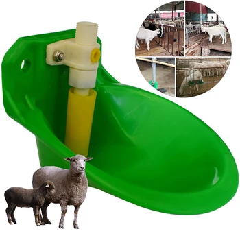 1БР овца агне, коза питейни пиячи пиенето автоматична купа пластмасов клапан оборудване за развъждане на овце ветеринарни инструменти