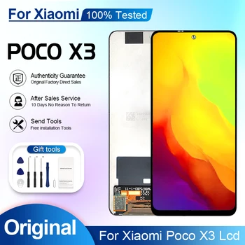 За Xiaomi POCO X3 LCD дисплей със сензорен панел, дигитайзер на екрана в събирането на дисплея POCO X3 Pro, Безплатна доставка