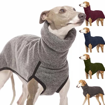 S-5XL 6 цвята, топъл пуловер за кучета с висока яка, мека удобно палто за куче, котка, есен-зима, градинска дрехи за домашни любимци, фараонова гонче