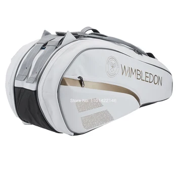 Оригинална чанта Babolat Wimbledon Побира До 6 Тенис Ракети За Жени И Мъже С Отделно Отделение За Обувки, Спортна Раница