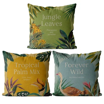 Джунглата на тропическа палма микс диви Калъфка 30x50 Калъфка за дивана автомобилната въздушна възглавница за домашен декор бельо калъфка 45*45 см