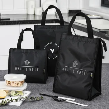 Случайна чанта за обяд в контрактном стил, здрава торбичка за bento, термоизолированный обяд-бокс, чанта-хладилник, контейнер за обяд