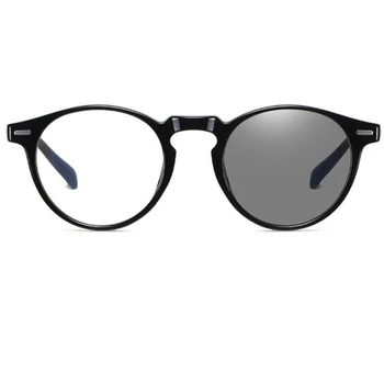 Нови Фотохромичните очила с Анти-синя светлина, Дамски Рамки За Очила, Прозрачни лещи, Прозрачни компютърни Женски Кръгли Ретро Очила