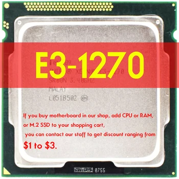 Xeon E3-1270 E3 1270 3,4 Ghz Четириядрен Процесор, 8 М 80 W LGA 1155 Atermiter B75 дънна Платка За Intel LGA 1155 i3, i5 E3 kit