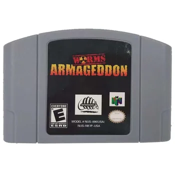 Серия игрални карти на Worms-Armageddon N64 Подходящ за версия N64, американската на английската версия и японската анимация играчки за подарък.