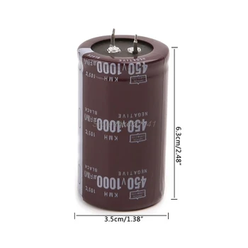 Висока честота 450 1000 uf алуминиеви електролитни кондензатори обем 35x60 совалка