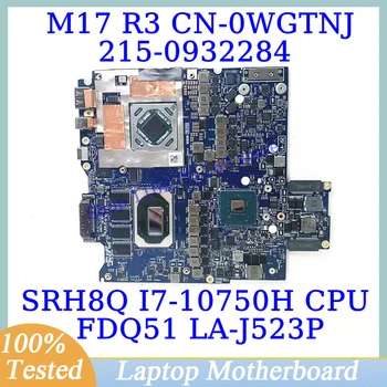 CN-0WGTNJ 0WGTNJ WGTNJ За Dell M17 R3 с процесор SRH8Q I7-10750H LA-J523P дънна Платка на лаптоп 215-0932284 RX5500M 100% тествани В добро състояние