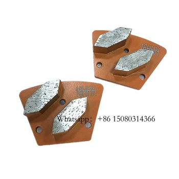 Три Дупки за резби Blastrac Трапециевидный шлайфане диск Diamatic Метални накладки за Wheelhead машини ASL за бетона етаж 12 бр.