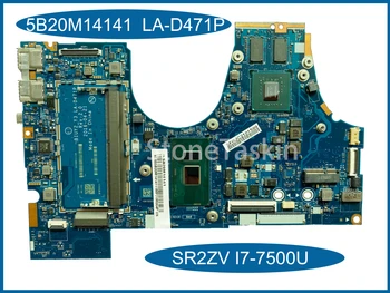 Оригиналната дънна Платка 5B20M14141 за лаптоп Lenovo YOGA 710-14IK BIUY2_Y3 LA-D471P SR2ZV I7-7500U N16S-GTR-S-A2 Тестван на 100%