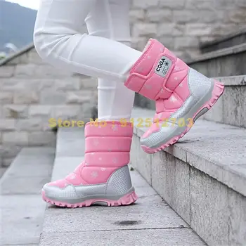 Розови обувки за момичета, Детски Зимни Обувки На Топло Меху, Мини Детски Обувки За Момичета, Обувки