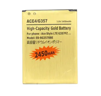Преносимото батерия 2450 mah EB-BG357BBE Злато За Samsung Galaxy ACE 4 SM-G357 G357 SM-G357FZ G357F + Код за проследяване